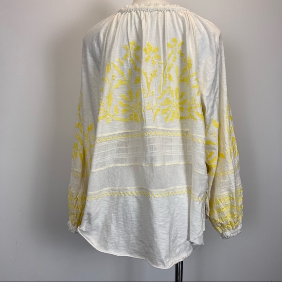 Free People Persuasion embroidered peasant top shirt - Picture 9 of 11